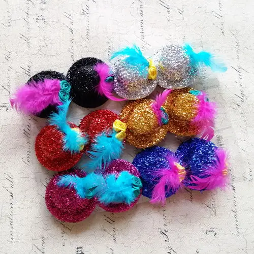 "Hat and feathers" 6.5CM 12pcs Mix Colors Fashion hairpins Hairwear Ornaments Jewelry
"Hat and feathers" 6.5CM 12pcs Mix Colors Fashion hairpins Hairwear Ornaments Jewelry