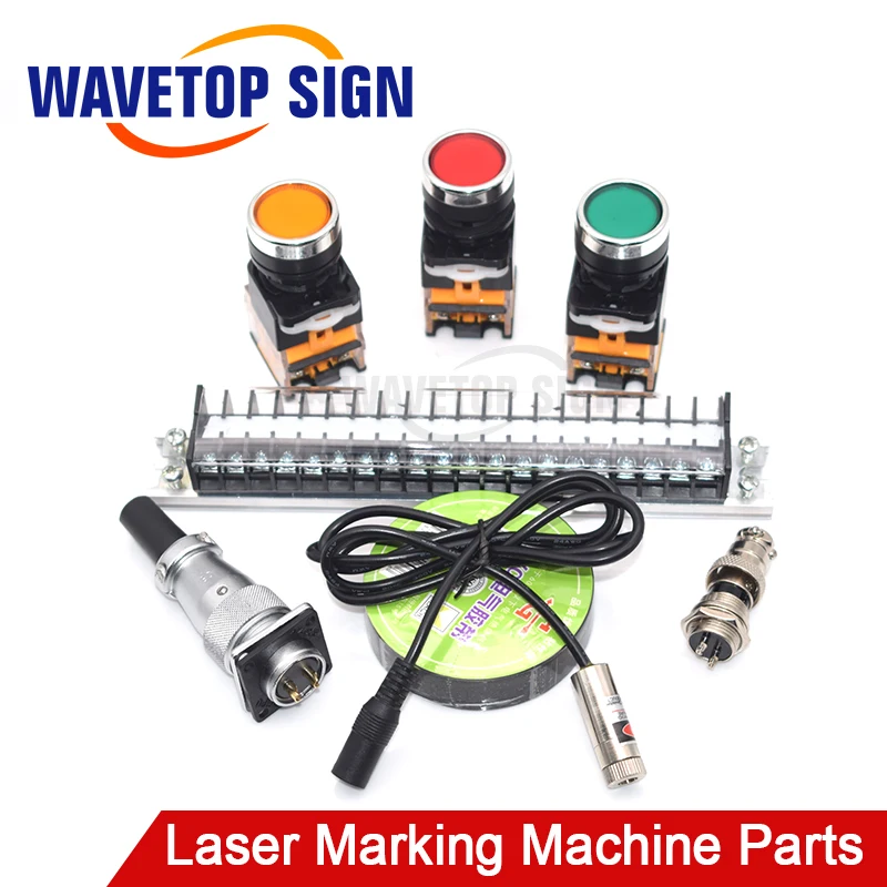 Laser Marking Machine Parts Self-locking Button Switch LA38-11 Color Red Green Yellow+Red Beam 12x35mm + Cable Connector
Laser Marking Machine Parts Self-locking Button Switch LA38-11 Color Red Green Yellow+Red Beam 12x35mm + Cable Connector