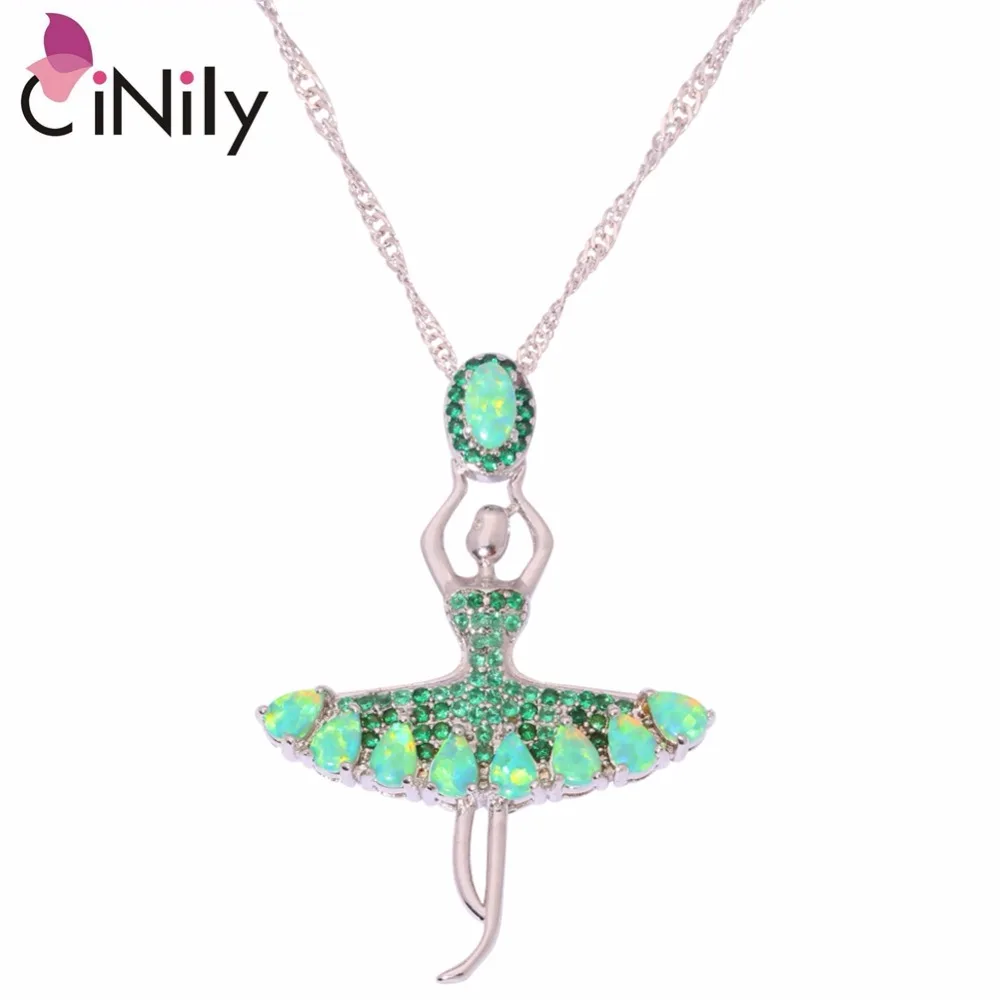 CiNily Created Green White Fire Opal Green Cubic Zirconia Silver Plated Wholesale Ballet Girl for Women Jewelry Pendant OD6473-4
CiNily Created Green White Fire Opal Green Cubic Zirconia Silver Plated Wholesale Ballet Girl for Women Jewelry Pendant OD6473-4