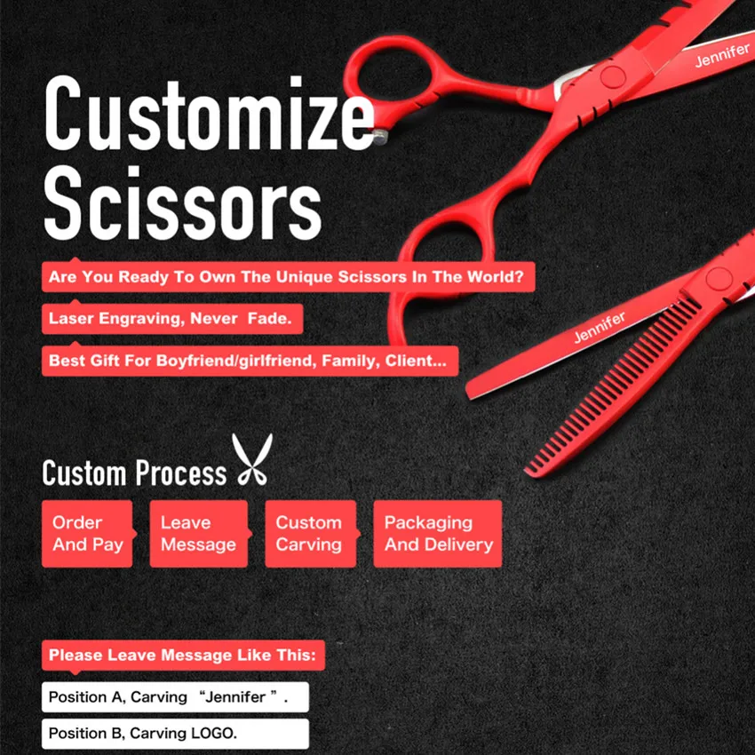Customize professional Japan 440c White 6 inch hair salon scissors cutting barber makeup Thinning shears hairdressing scissors
Customize professional Japan 440c White 6 inch hair salon scissors cutting barber makeup Thinning shears hairdressing scissors
