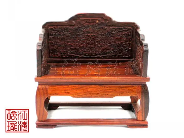 Mahogany mini small crafts classical furniture model of rosewood embossed throne
Mahogany mini small crafts classical furniture model of rosewood embossed throne