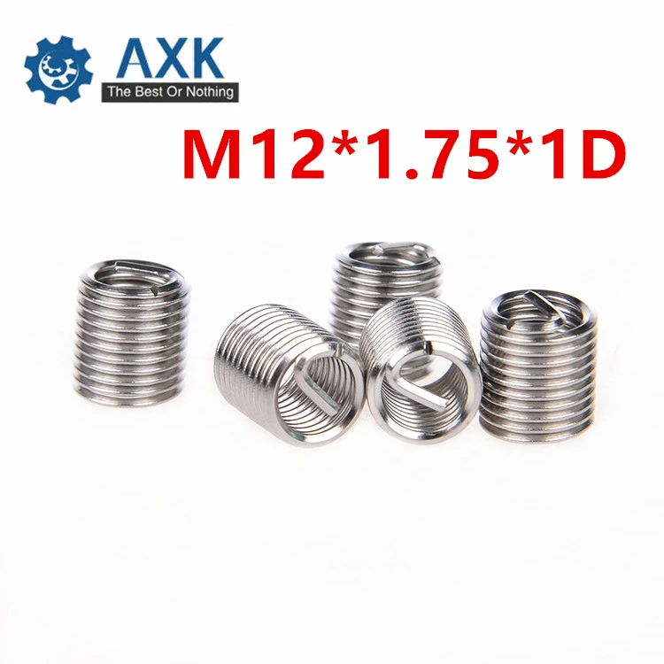 50Pcs M12*1.75*1D Screw Thread Insert A2 Stainless Steel 304 Fasteners Repair Tools Kit Coiled Wire Helical Screw Sleeve Set
50Pcs M12*1.75*1D Screw Thread Insert A2 Stainless Steel 304 Fasteners Repair Tools Kit Coiled Wire Helical Screw Sleeve Set