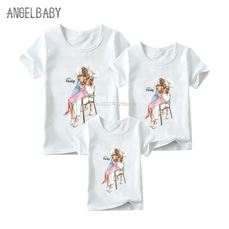 Matching Family Outfits Mom Daughter Dad Son Print Boys Girls Funny T-shirt Clothes Kids&Woman&Man Super Family Tshirt
Matching Family Outfits Mom Daughter Dad Son Print Boys Girls Funny T-shirt Clothes Kids&Woman&Man Super Family Tshirt