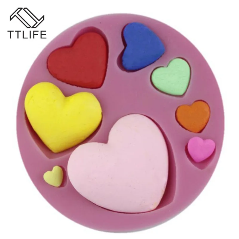 TTLIFE 8 Holes Various Love Heart Shape Silicone Mold Pastry Chocolate Baking Mould Soap Cookies Fondant Cake Decorating Tools
TTLIFE 8 Holes Various Love Heart Shape Silicone Mold Pastry Chocolate Baking Mould Soap Cookies Fondant Cake Decorating Tools