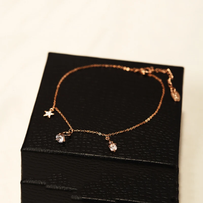 New 2019 Micro Bracelet With Rose Gold Anklets Pendant Anklets For Women Beads Indian Zircon Crystal Anklet Women Bracelet
New 2019 Micro Bracelet With Rose Gold Anklets Pendant Anklets For Women Beads Indian Zircon Crystal Anklet Women Bracelet