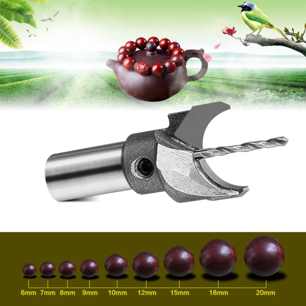 Hard Alloy Cutter 10mm Router Bit Processing Wooden Bead Ball Knife Cutter Buddha Beads Drilling Bit Tool For Woodworking
Hard Alloy Cutter 10mm Router Bit Processing Wooden Bead Ball Knife Cutter Buddha Beads Drilling Bit Tool For Woodworking