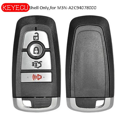 Keyecu Smart Remote Key Shell Case 4 Button Fob for Ford Fusion 2017-2019 FCC: M3N-A2C94078000
Keyecu Smart Remote Key Shell Case 4 Button Fob for Ford Fusion 2017-2019 FCC: M3N-A2C94078000