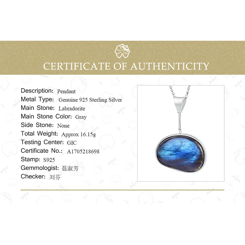 Lotus Fun Real 925 Sterling Silver Natural Labradorite Handmade Fine Jewelry Lake of Tears Pendant without Necklace Women
Lotus Fun Real 925 Sterling Silver Natural Labradorite Handmade Fine Jewelry Lake of Tears Pendant without Necklace Women