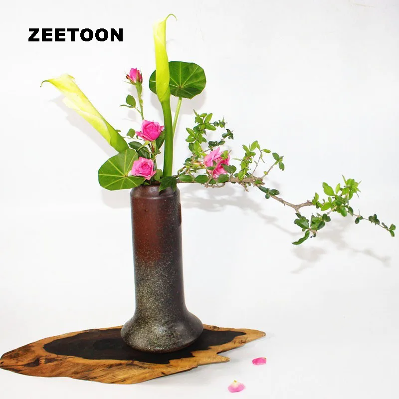 Настольная Ваза Zen цветочный горшок Ikebana грубая керамика гидропонный