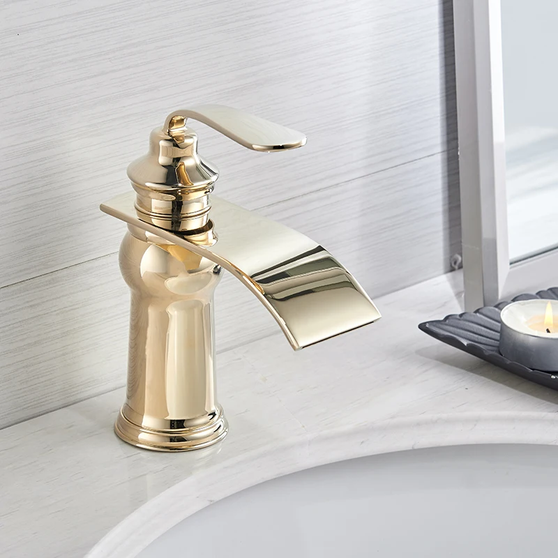 Black Basin Faucets Modern Style Bathroom Faucet Deck Mounted Waterfall Single Hole Mixer Taps Both Cold and Hot Water Crane9273
Black Basin Faucets Modern Style Bathroom Faucet Deck Mounted Waterfall Single Hole Mixer Taps Both Cold and Hot Water Crane9273