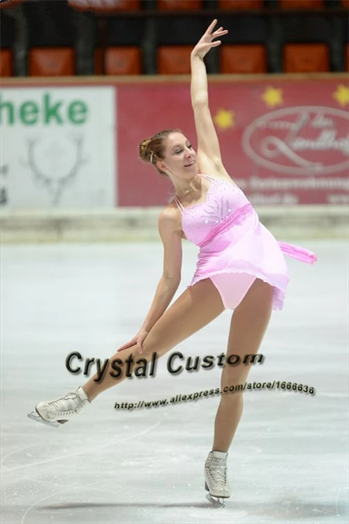 Платье для фигурного катания элегантное новый бренд соревнований платья женщин