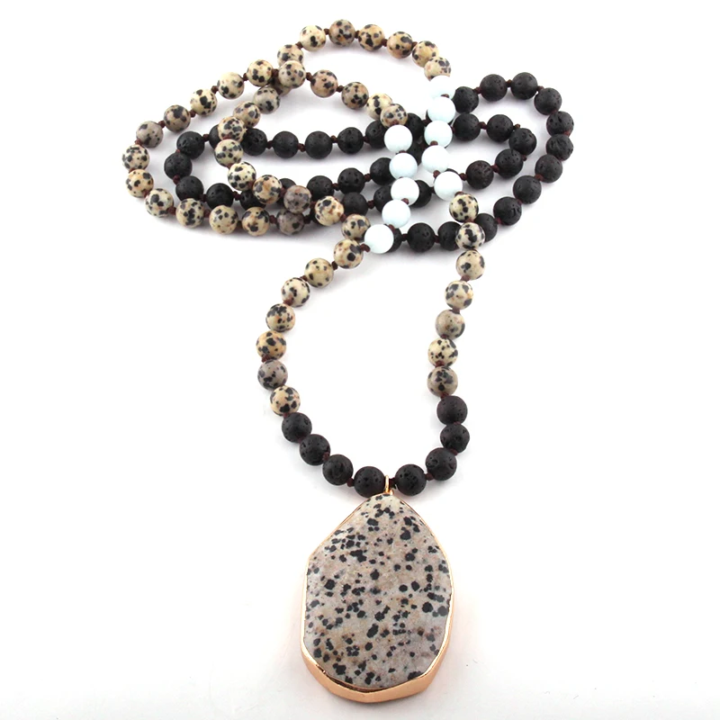 MOODPC Fashion Bohemian Jewelry 108pc Natural Stone Knotted Stone Drop Pendant Necklace For Women Ethnic Necklace
MOODPC Fashion Bohemian Jewelry 108pc Natural Stone Knotted Stone Drop Pendant Necklace For Women Ethnic Necklace