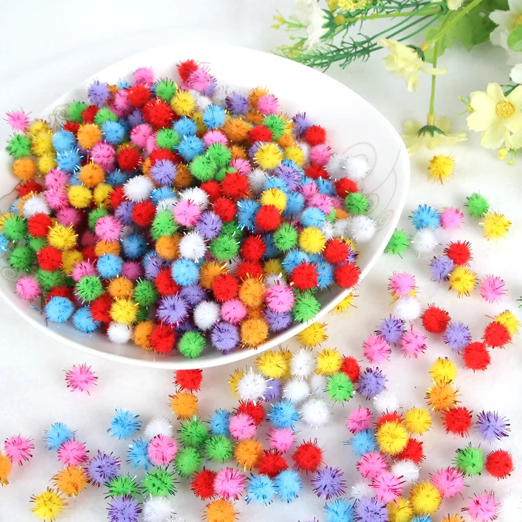 Pompom Balls Glitter 10-30mm Pom Poms Early Learning Creative Christmas Home Decoration Handmade Craft Scrapbooking Doll DIY 20g
Pompom Balls Glitter 10-30mm Pom Poms Early Learning Creative Christmas Home Decoration Handmade Craft Scrapbooking Doll DIY 20g