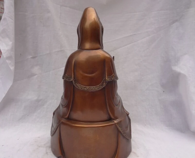 free shipping S1289 13" Chinese Pure Bronze Buddhism Lotus Kwan-Yin Guan Yin Goddess Pot Statue
free shipping S1289 13" Chinese Pure Bronze Buddhism Lotus Kwan-Yin Guan Yin Goddess Pot Statue