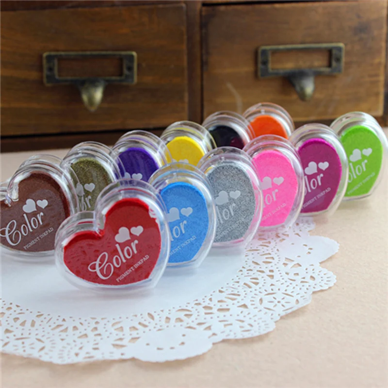 South Korea Small Fresh Candy Color Inkpad Love Wedding Heart Inkpad Shaped Ink Heart Inkpad Stationery Set
South Korea Small Fresh Candy Color Inkpad Love Wedding Heart Inkpad Shaped Ink Heart Inkpad Stationery Set