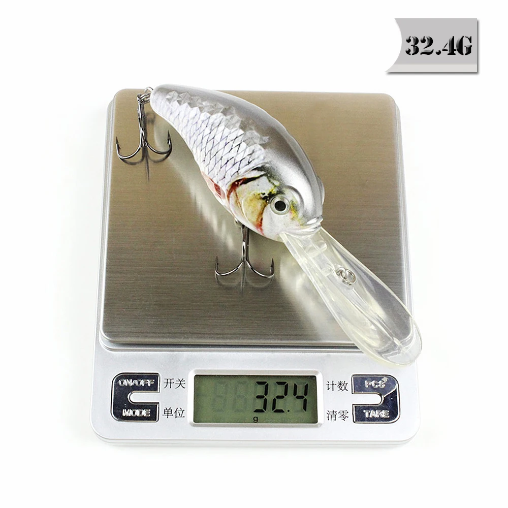 5 Color 15cm/32.4g Bionic Crankbait Unique Diamond Texture Fishing Lure Strengthened Big Tongue Deep Water Fish Bait SAH01
5 Color 15cm/32.4g Bionic Crankbait Unique Diamond Texture Fishing Lure Strengthened Big Tongue Deep Water Fish Bait SAH01