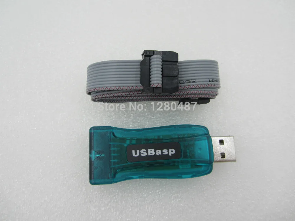 HAILANGNIAO 1 лот = 2 шт. USB ISP 5V AVR программатор ATMEGA8 ATMEGA128 с корпусом + 10 контактный провод