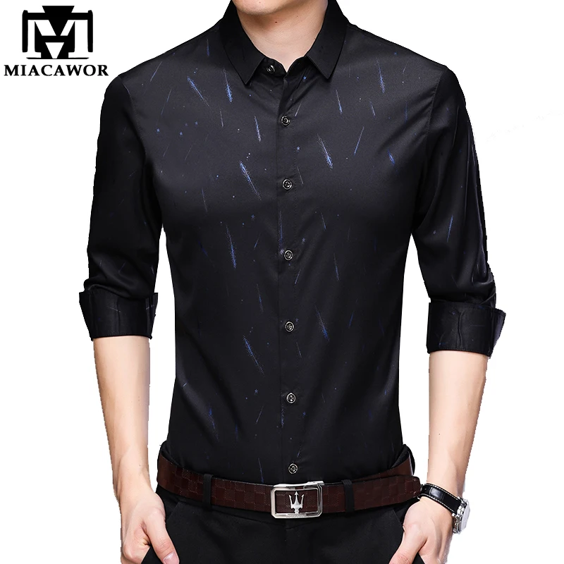 MIACAWOR Casual Shirt Men Slim Fit Camisa Masculina Long Sleeve Shirts Men Autumn Camicia Uomo Men Clothes Plus Size 4XL C529
MIACAWOR Casual Shirt Men Slim Fit Camisa Masculina Long Sleeve Shirts Men Autumn Camicia Uomo Men Clothes Plus Size 4XL C529