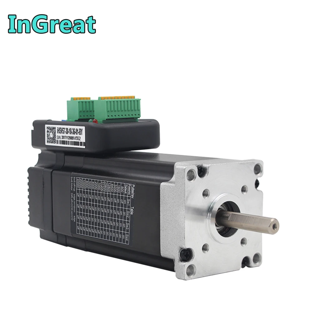 JMC Integrated Servo 180W NEMA23 3000RPM 0.6Nm DC 36V 57mm 3PH DSP Hybrid Closed Loop Motor Driver Encoder for CNC AGV Sprayer
JMC Integrated Servo 180W NEMA23 3000RPM 0.6Nm DC 36V 57mm 3PH DSP Hybrid Closed Loop Motor Driver Encoder for CNC AGV Sprayer