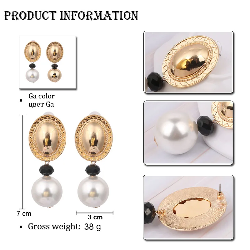 LEADERBEADS Women's Simulated Pearl Dangle Earrings for Statement Gold Metal Long Drop Earrings Za Hyperbole Jewelry Wholesale
LEADERBEADS Women's Simulated Pearl Dangle Earrings for Statement Gold Metal Long Drop Earrings Za Hyperbole Jewelry Wholesale
