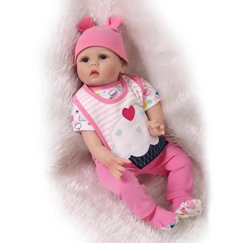 22" bebe doll reborn babies dolls toys silicone reborn dolls soft touch best children lover gift bonecas reborn Brinquedos
22" bebe doll reborn babies dolls toys silicone reborn dolls soft touch best children lover gift bonecas reborn Brinquedos