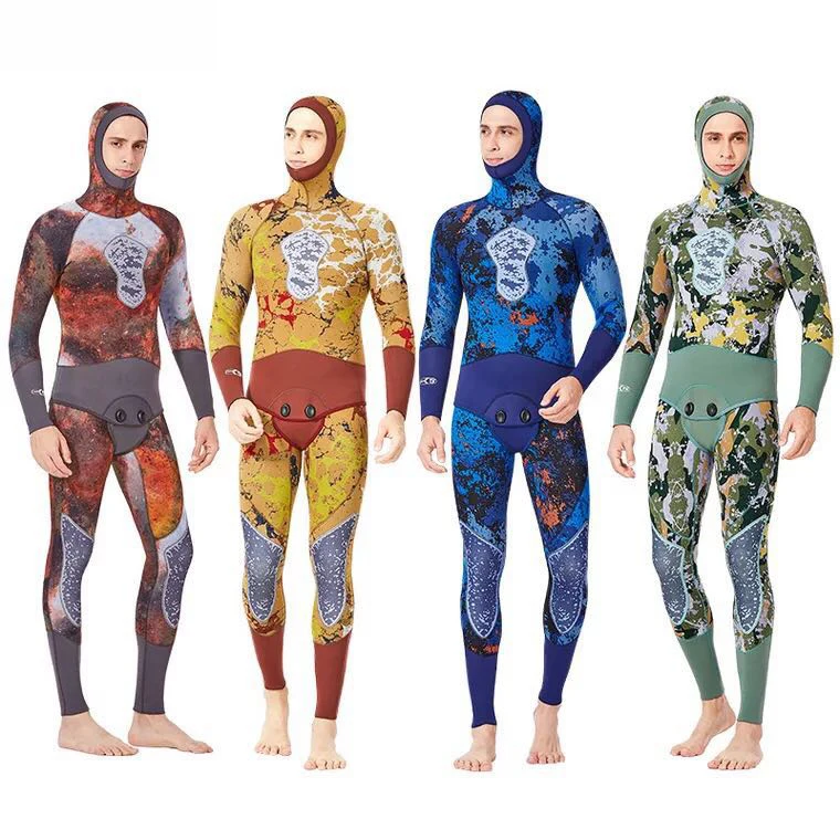 Double Warm Professional 5MM 2-Piece Neoprene Scuba Dive Wetsuit With Hood Zipper Split Spearfishing Wet Suit For Men Equipment
Double Warm Professional 5MM 2-Piece Neoprene Scuba Dive Wetsuit With Hood Zipper Split Spearfishing Wet Suit For Men Equipment