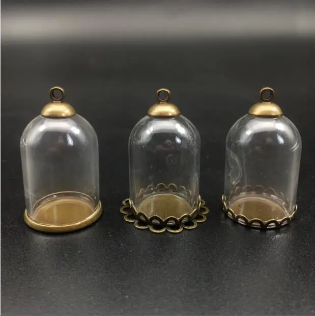 100set 25*18mm bell tube glass jar with bronze setting tray beads cap set glass vials pendant craft display jewelry findings
100set 25*18mm bell tube glass jar with bronze setting tray beads cap set glass vials pendant craft display jewelry findings