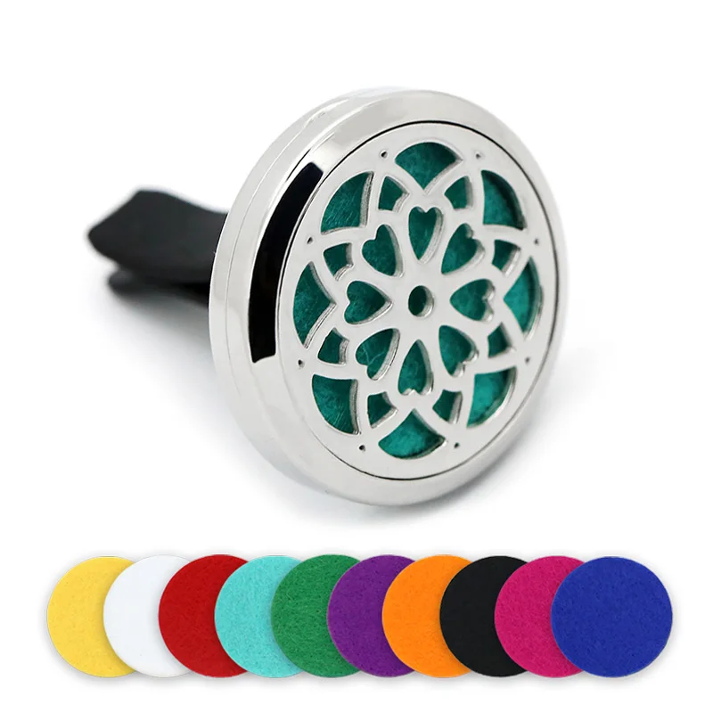 BOFEE Car Essential Oil Aromatherapy Locket Diffuser Silver Flower Magnetic Stainless Steel Locket Perfume Vent Clip Oil Jewelry
BOFEE Car Essential Oil Aromatherapy Locket Diffuser Silver Flower Magnetic Stainless Steel Locket Perfume Vent Clip Oil Jewelry