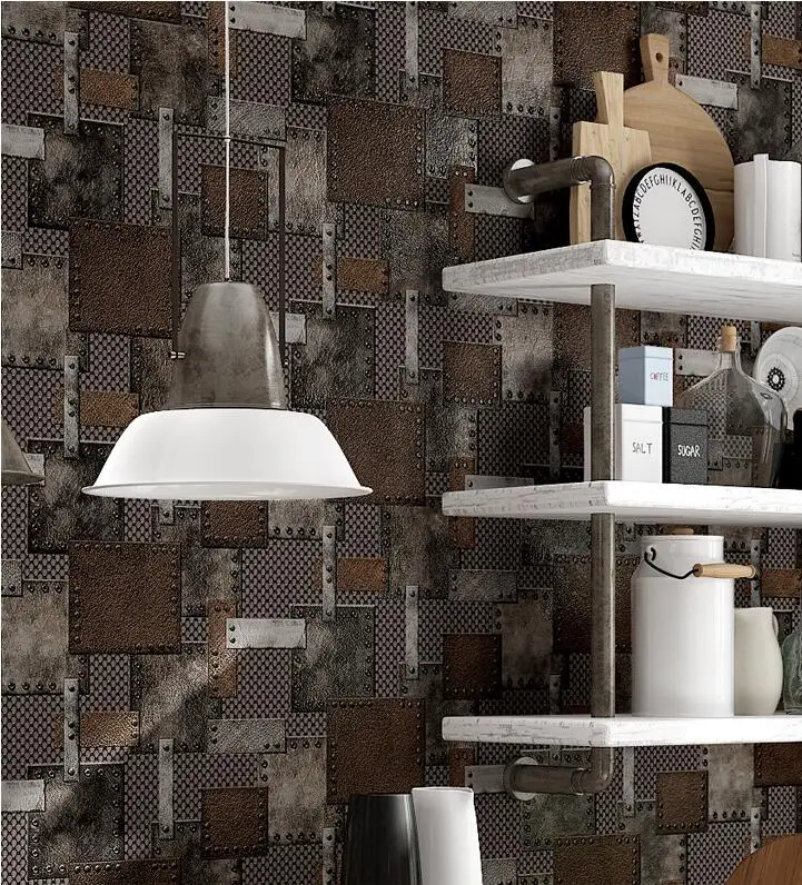 Modern Vintage Iron Metal 3D Effect Wallpaper Roll ,Metal Art Style For Hotel Living Room Shop Decoration Papel De Parede
Modern Vintage Iron Metal 3D Effect Wallpaper Roll ,Metal Art Style For Hotel Living Room Shop Decoration Papel De Parede