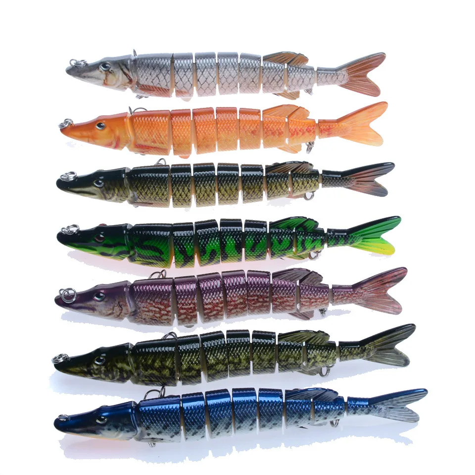 2018 9 секций Swimbait Блесен 20 см/66 г жесткие приманки Искусственные 7 цветов доступны