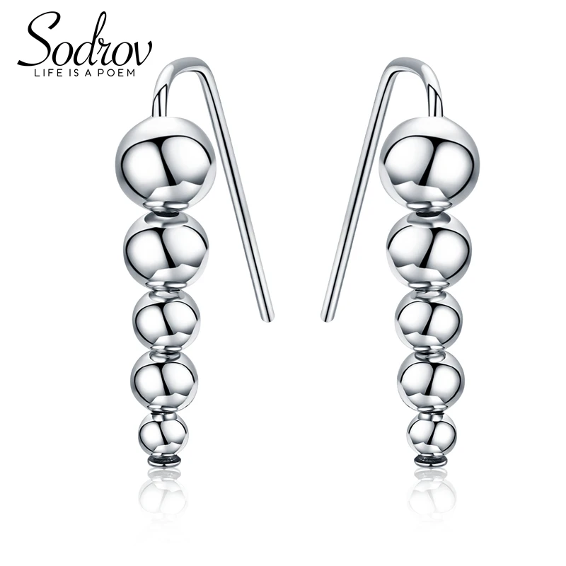 Sodrov Silver Bead Drop Earrings Wedding Jewelry Drop Earrings 925 Sterling Silver Earrings For Women Fine Leads Ball Jewelry
Sodrov Silver Bead Drop Earrings Wedding Jewelry Drop Earrings 925 Sterling Silver Earrings For Women Fine Leads Ball Jewelry