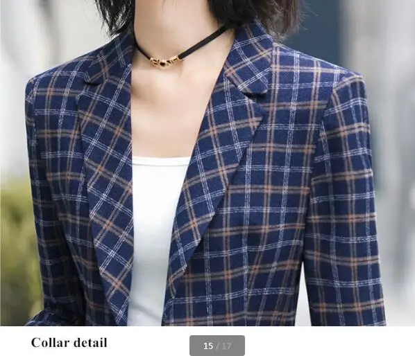 New fashion and elegant women coat Soft and Comfortable High-quality Plaid blazer Office Lady style Casual jacket
New fashion and elegant women coat Soft and Comfortable High-quality Plaid blazer Office Lady style Casual jacket