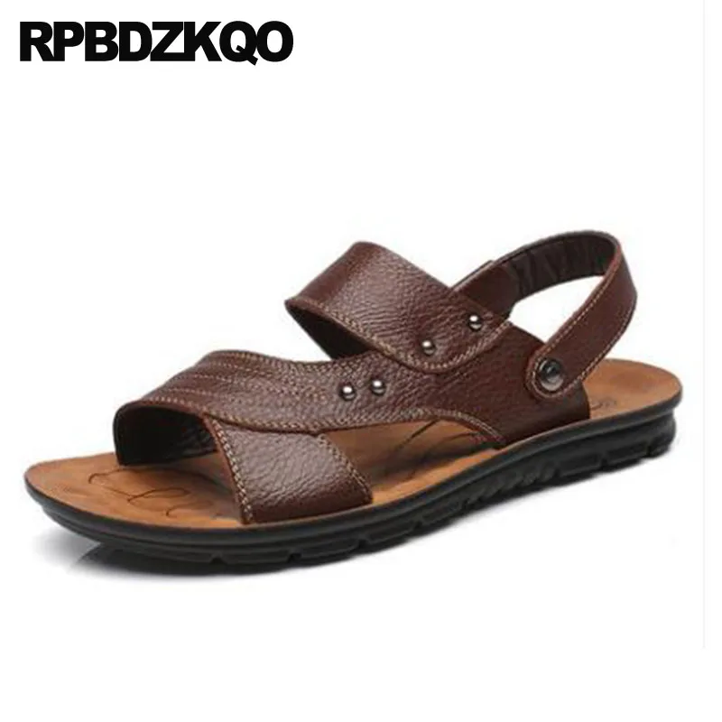 Brown Black Leather Shoes Water Runway Slides Mens Sandals 2021 Summer Outdoor Strap Slippers Waterproof Sneakers Slip On Men
Brown Black Leather Shoes Water Runway Slides Mens Sandals 2021 Summer Outdoor Strap Slippers Waterproof Sneakers Slip On Men