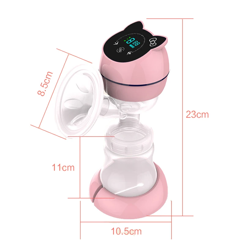 All-in-one USB Electric Breast Pump Powerful Suction LED Display cartoon Portable manual Breast Pumps with Rechargeable Battery
All-in-one USB Electric Breast Pump Powerful Suction LED Display cartoon Portable manual Breast Pumps with Rechargeable Battery