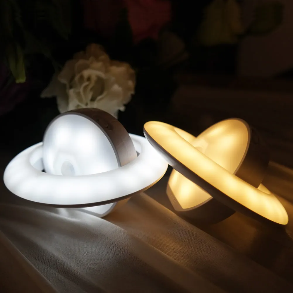 New Style Bedroom Light 2Modes UFO 360 Degree Wireless Rotation PIR Motion Sensor Light Control LED UFO Nightlight Wall Lamp
New Style Bedroom Light 2Modes UFO 360 Degree Wireless Rotation PIR Motion Sensor Light Control LED UFO Nightlight Wall Lamp