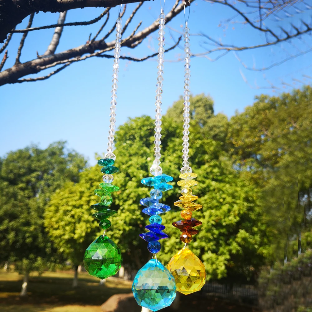 3PCS/lot Chakra Crystal Ball Suncatcher Feng Shui Prisms Pendant Hanging Window Decor Rainbow Maker
3PCS/lot Chakra Crystal Ball Suncatcher Feng Shui Prisms Pendant Hanging Window Decor Rainbow Maker