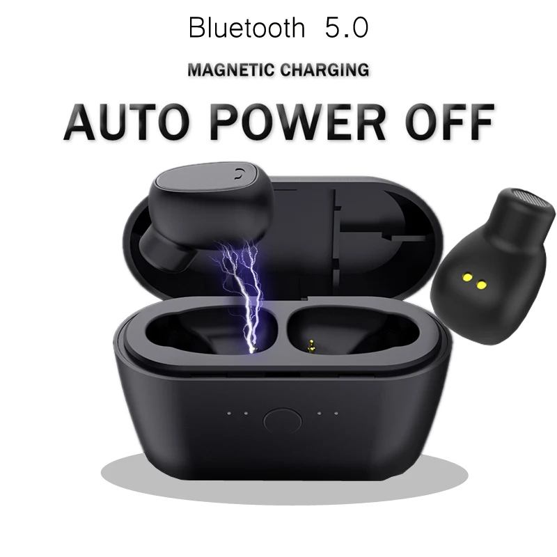 Bluetooth автомобильный комплект 5 0 In-Ear Автомобиль Aux Наушники TWS наушники гарнитура с