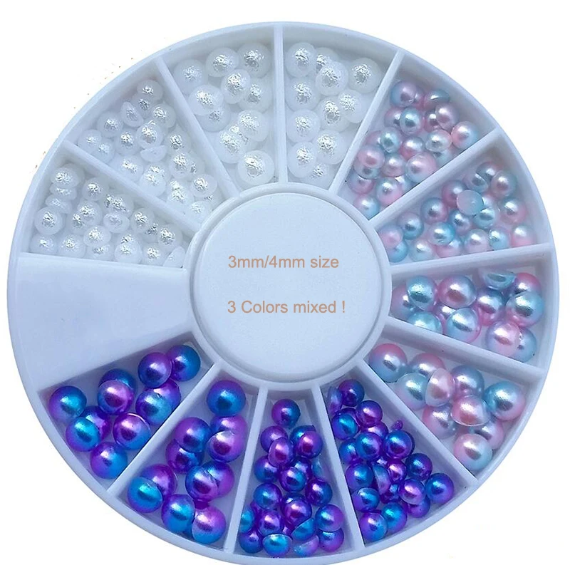 3 Kinds 1 Box Cute 3/4/5MM Mixed Plated Color Textured Surface Mermaid Ball Pearl Nail Decoration Pearl Nail Art Decoration
3 Kinds 1 Box Cute 3/4/5MM Mixed Plated Color Textured Surface Mermaid Ball Pearl Nail Decoration Pearl Nail Art Decoration