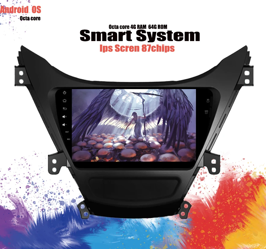Фото 9 "2din Android 10 0 автомобильный Радио Стерео GPS для 2011 2012 2013 Hyundai Elantra сенсорный экран