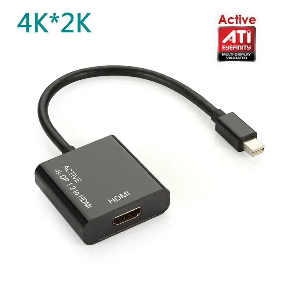 Active ATI Eyefinity HD 4K Mini DisplayPort DP к HDMI-совместимый адаптер для видео и аудио