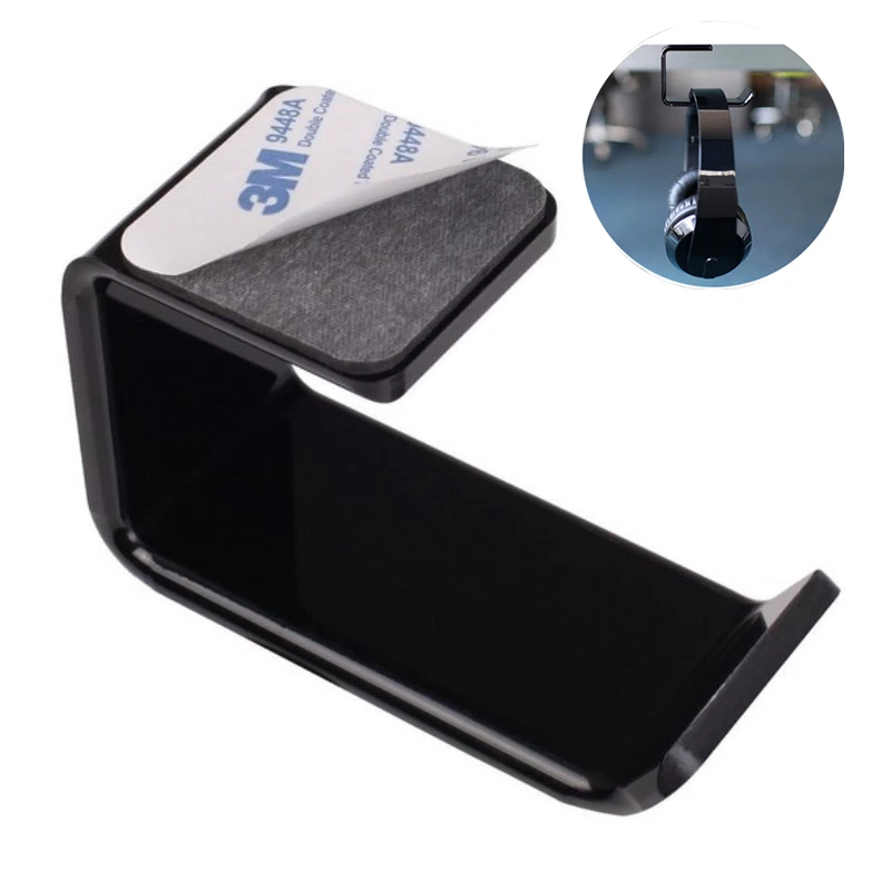 1PC New Black Self Adhesive Acrylic Headset L-shape Hanger Holder Headphone Stand Bracket Desk Hook
1PC New Black Self Adhesive Acrylic Headset L-shape Hanger Holder Headphone Stand Bracket Desk Hook