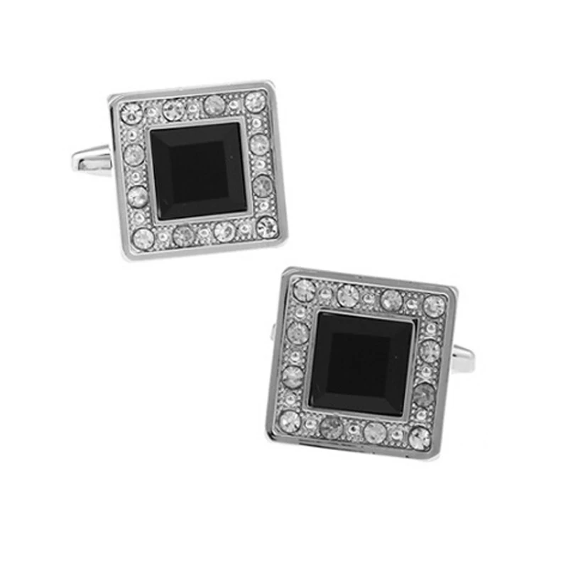Brass square Black Crystal Silvery Cufflinks French men's fashion shirt cuff Cufflinks wholesale and retail
Brass square Black Crystal Silvery Cufflinks French men's fashion shirt cuff Cufflinks wholesale and retail