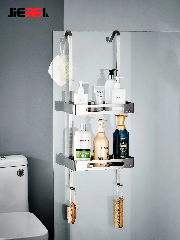 Black Washroom Shelf Storage Rack Shower Rack 304 Stainless Steel Bathroom Accessories Wall 2 Layer Hanging Basket
Black Washroom Shelf Storage Rack Shower Rack 304 Stainless Steel Bathroom Accessories Wall 2 Layer Hanging Basket
