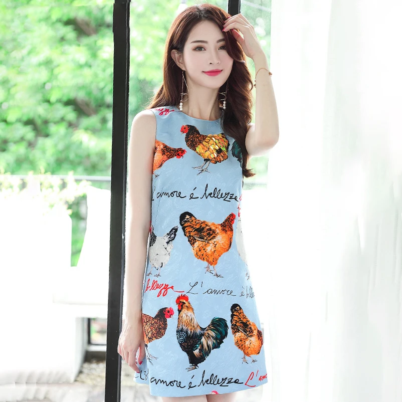 Women Plus Size 3XS-10XL Runway Summer Dress Women's Sleeveless Tank Animal Letter Printed Sequin Blue Casual Mini Dress
Women Plus Size 3XS-10XL Runway Summer Dress Women's Sleeveless Tank Animal Letter Printed Sequin Blue Casual Mini Dress