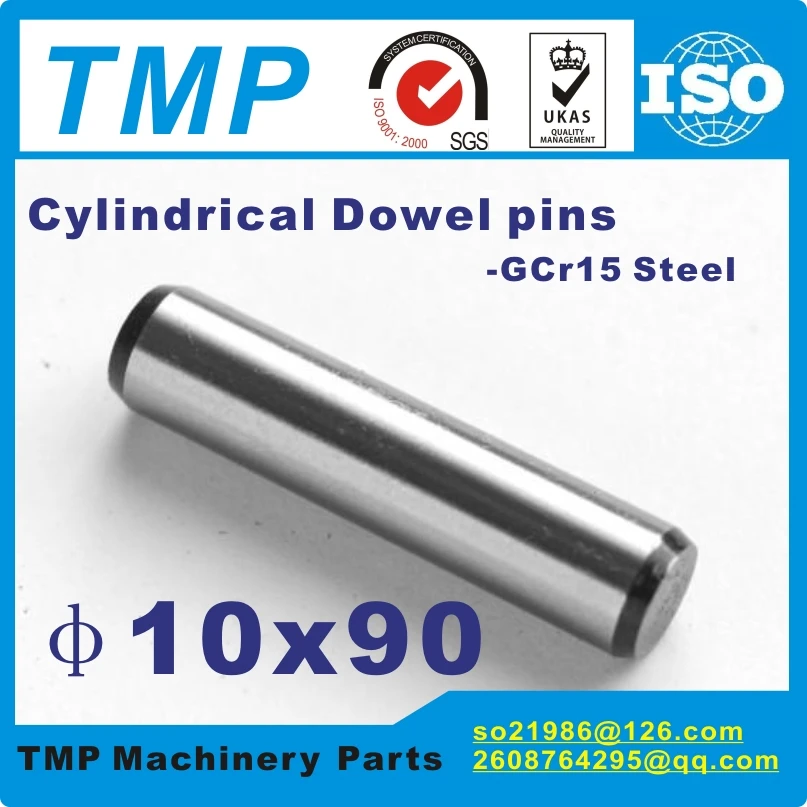 10x90mm Locating Pins/Dowel pins/10mm Cylindrical position pins-TLANMP Material:Steel GCr15
10x90mm Locating Pins/Dowel pins/10mm Cylindrical position pins-TLANMP Material:Steel GCr15