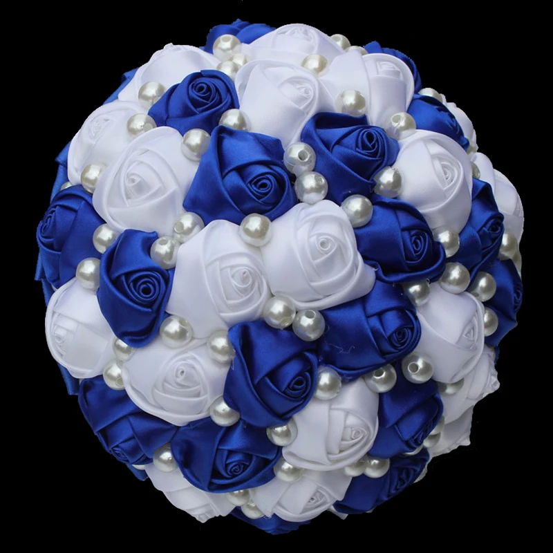 White and Blue Artificial Wedding Bouquets Handmade Flower Full Pearls Bridesmaid Bridal Wedding Bouquet de mariage
White and Blue Artificial Wedding Bouquets Handmade Flower Full Pearls Bridesmaid Bridal Wedding Bouquet de mariage