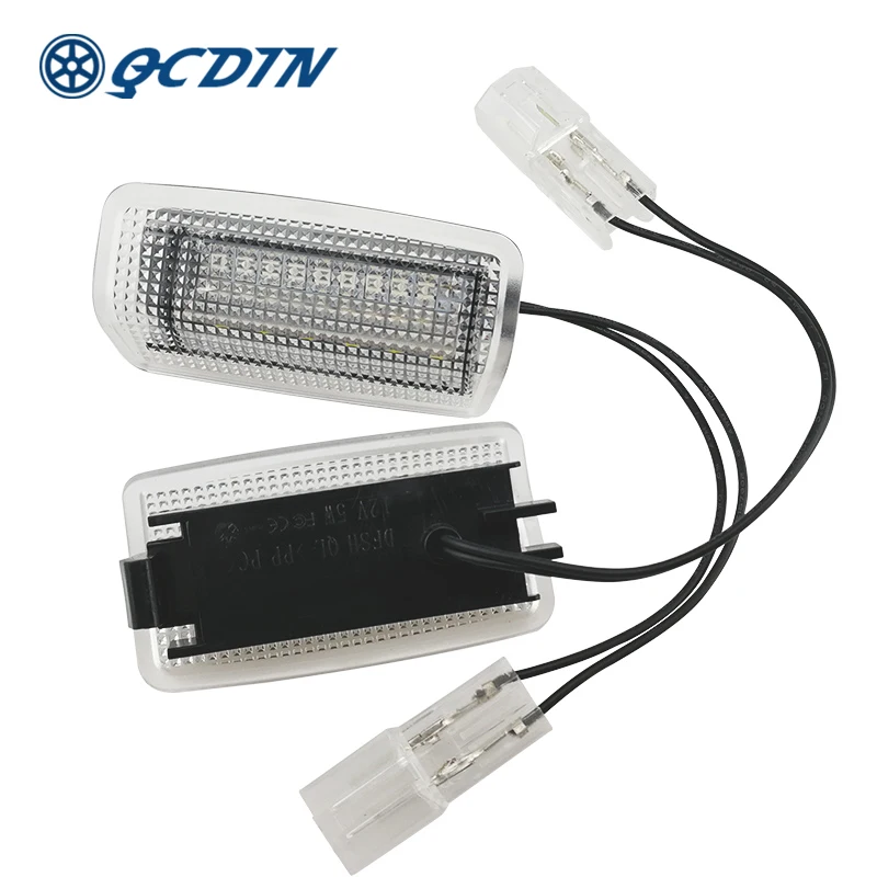 

QCDIN 2pcs LED Car Door Light CANBUS Strobe Courtesy Light for TOYOTA Sienna VENZA ALPHARD Previa 6000K Ultra Bright LED Light