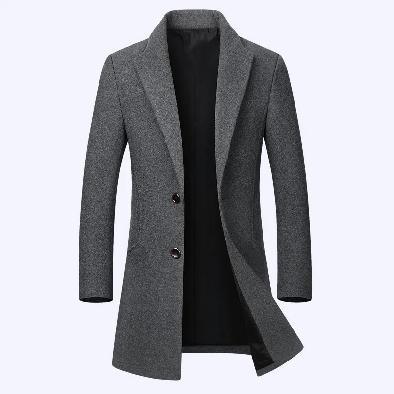 High Quality Autumn Winter Men's Long Woolen Jacket Fashion Lapel Slim Fit Windbreaker Coat Male Casual Overcoat Trench Coat
High Quality Autumn Winter Men's Long Woolen Jacket Fashion Lapel Slim Fit Windbreaker Coat Male Casual Overcoat Trench Coat