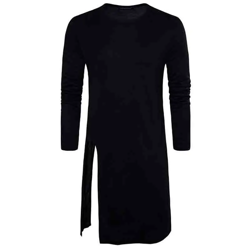 HOT 2020 New Fashion men hip hop artist Design black white long t-shirts male long style Open fork artist T-shirt
HOT 2020 New Fashion men hip hop artist Design black white long t-shirts male long style Open fork artist T-shirt