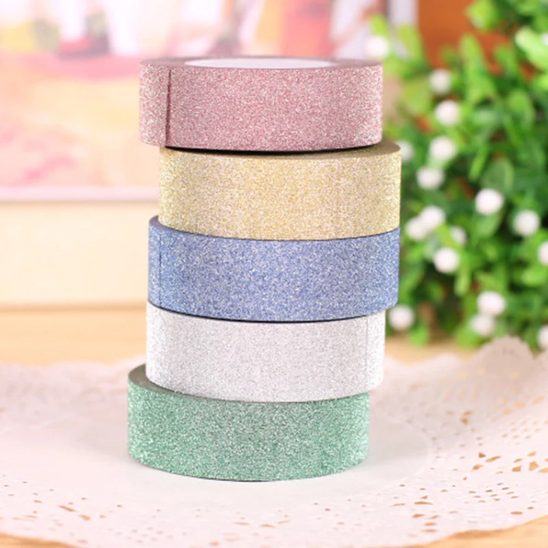 (5pcs/Set) Glitter Washi Tape Set Japanese Stationery Scrapbooking Decorative Tapes Adhesive Tape Kawai Fita Adesiva Decorativa
(5pcs/Set) Glitter Washi Tape Set Japanese Stationery Scrapbooking Decorative Tapes Adhesive Tape Kawai Fita Adesiva Decorativa